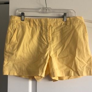 NWT Ann Taylor Loft pale yellow shorts